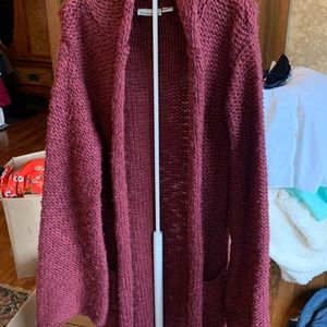 Purumayo long wool blend cardigan. Used but the more it’s worn, the better it lo